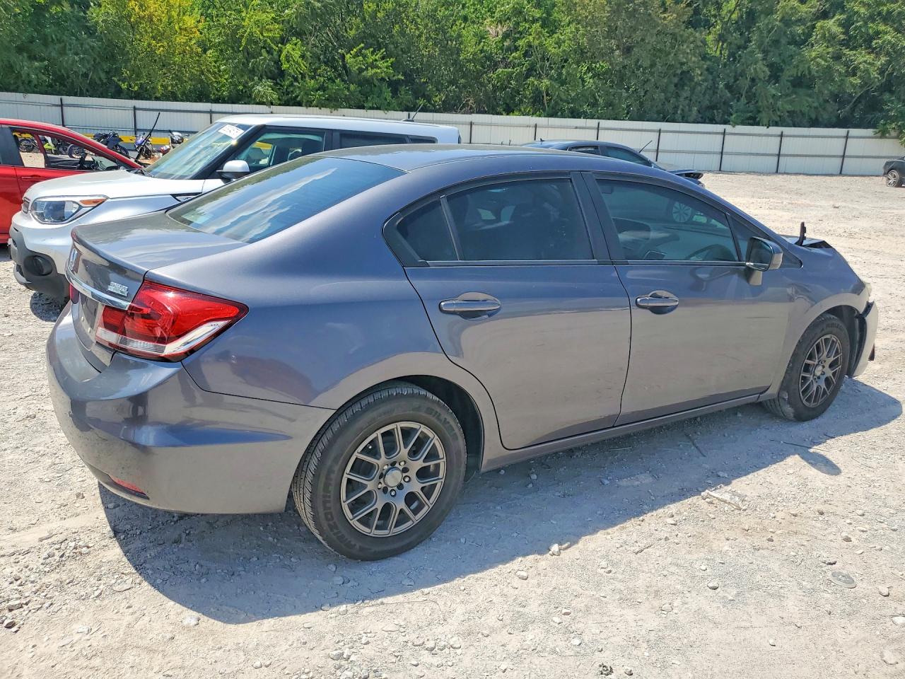 2015 Honda Civic Lx Gray vin: 2HGFB2F55FH521272