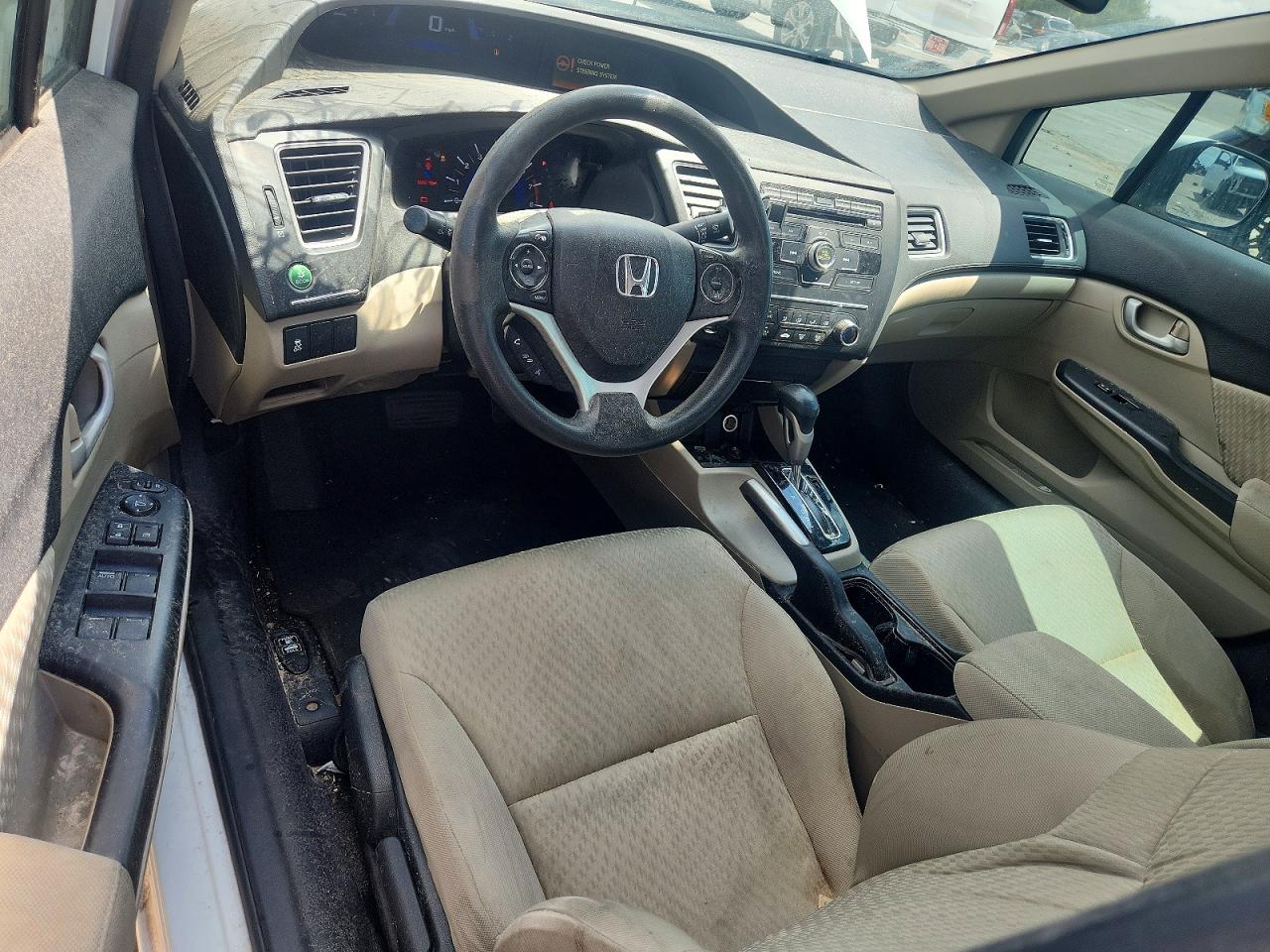 2015 Honda Civic Lx White vin: 2HGFB2F55FH524656