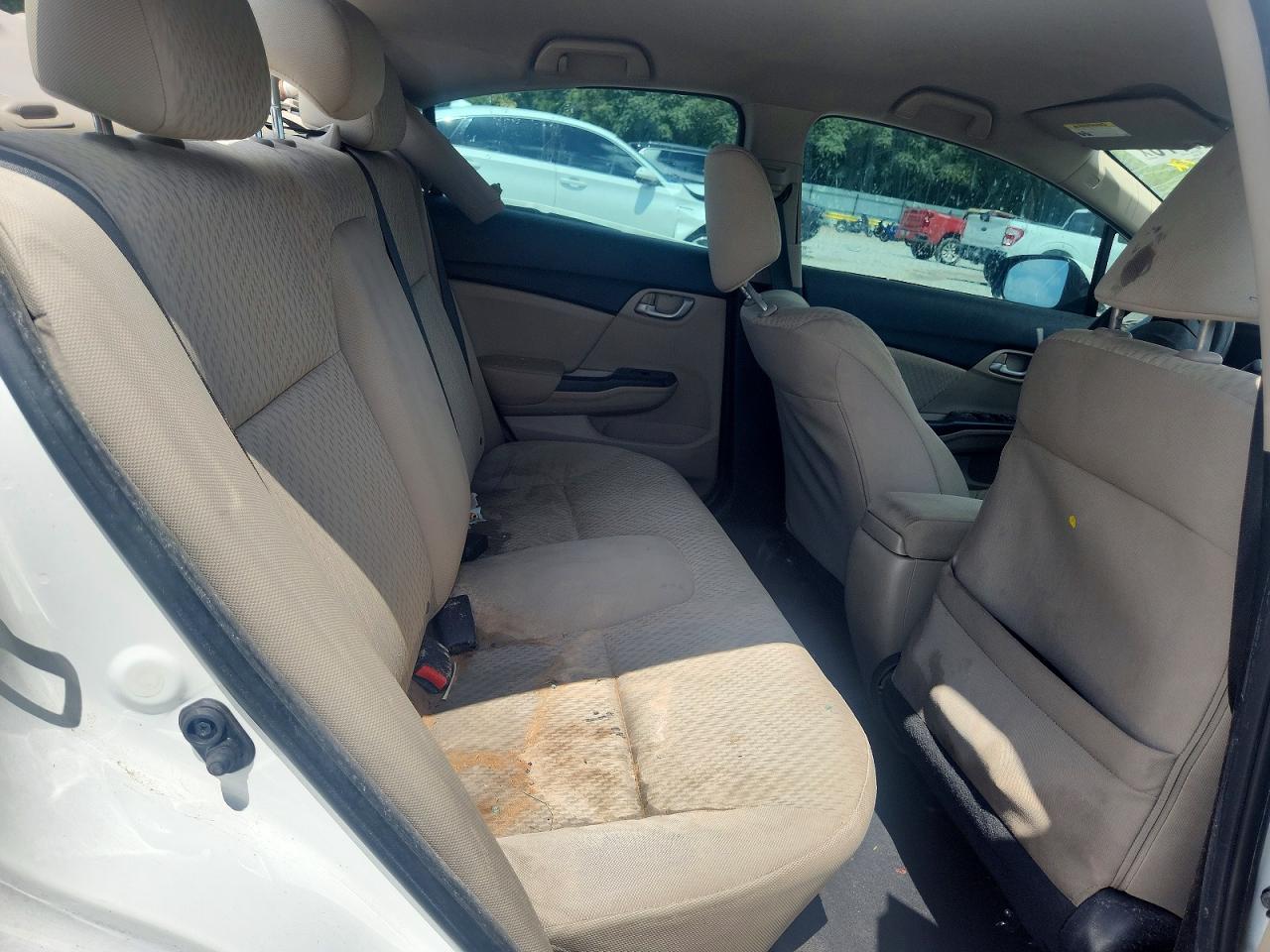 2015 Honda Civic Lx White vin: 2HGFB2F55FH524656