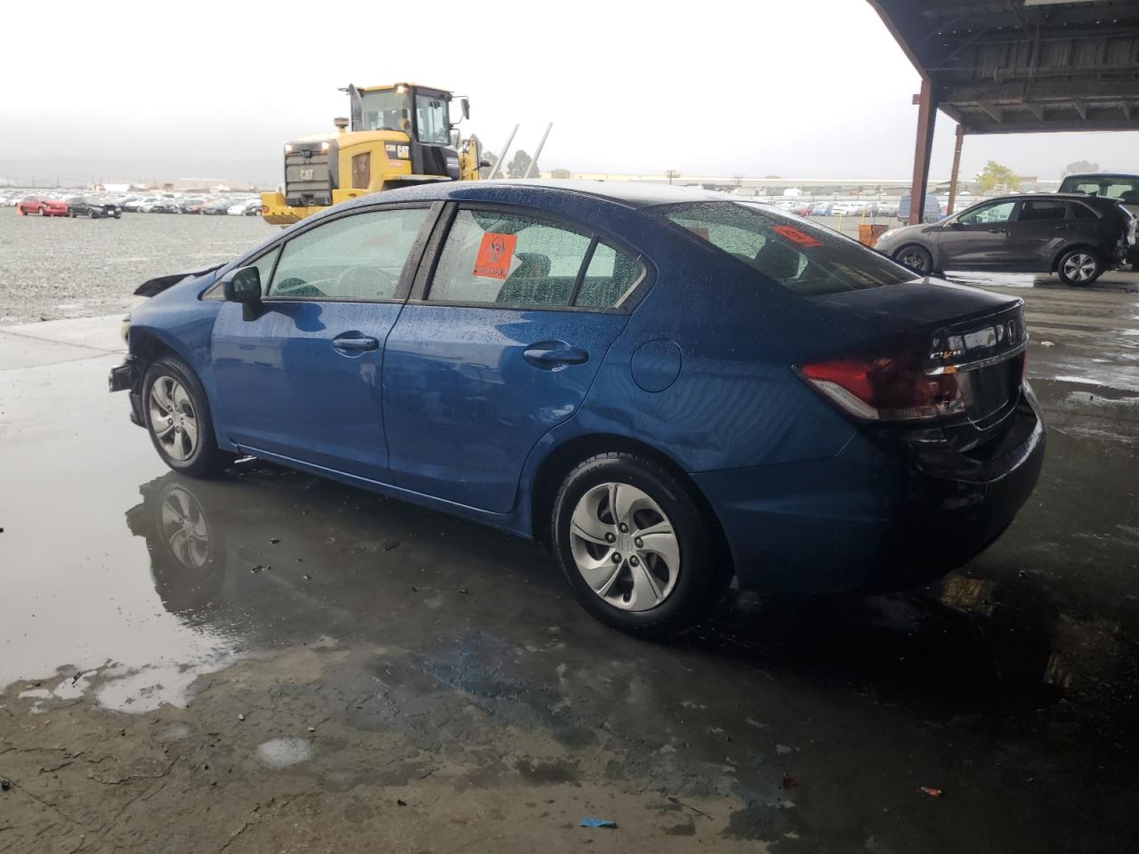 2015 Honda Civic Lx Blue vin: 2HGFB2F55FH525161