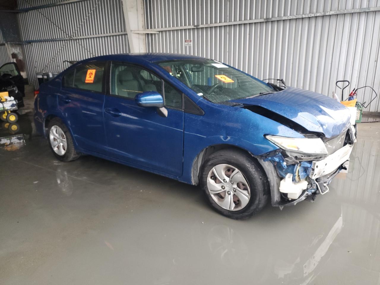 2015 Honda Civic Lx Blue vin: 2HGFB2F55FH525161