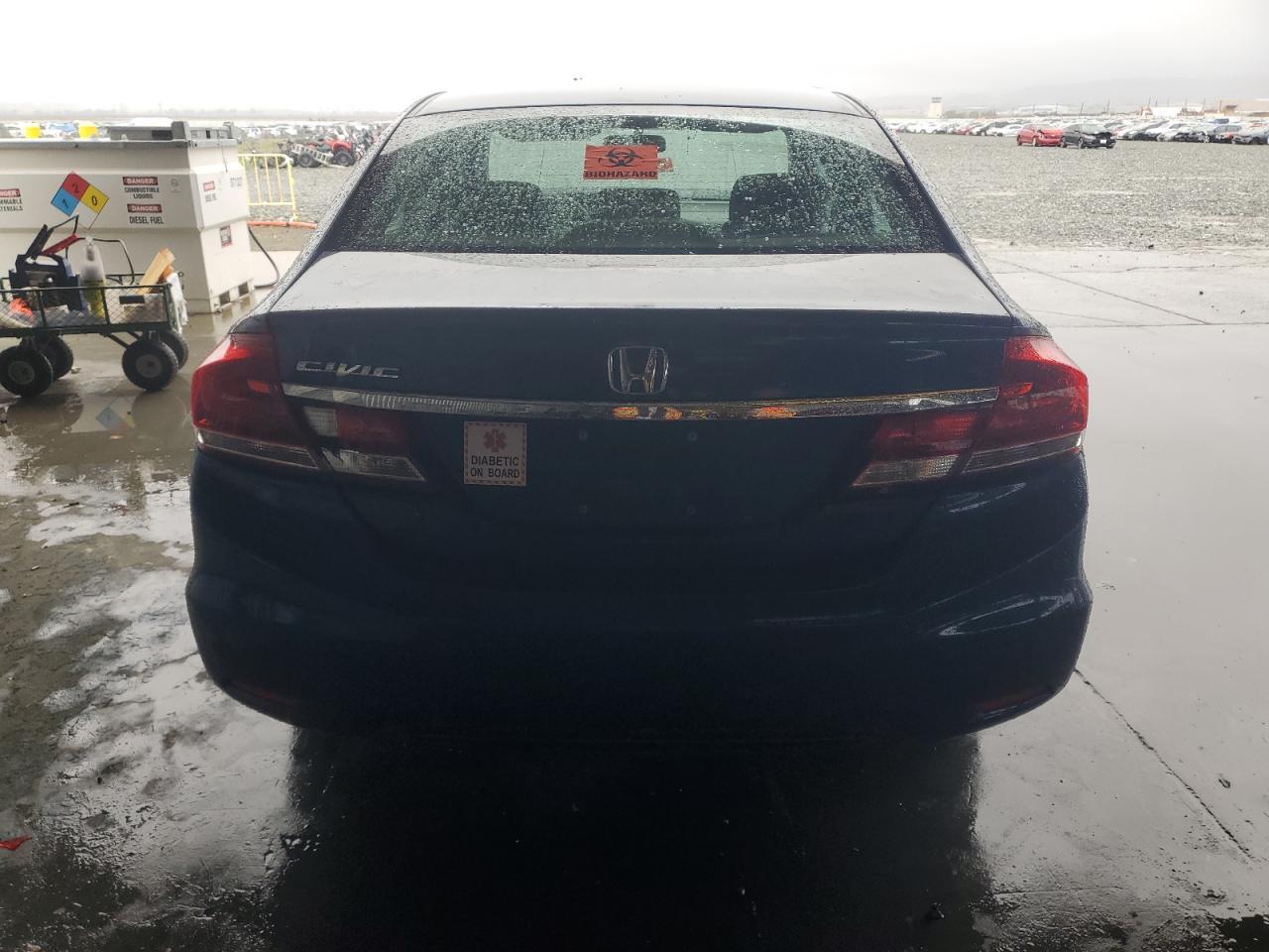 2015 Honda Civic Lx Blue vin: 2HGFB2F55FH525161