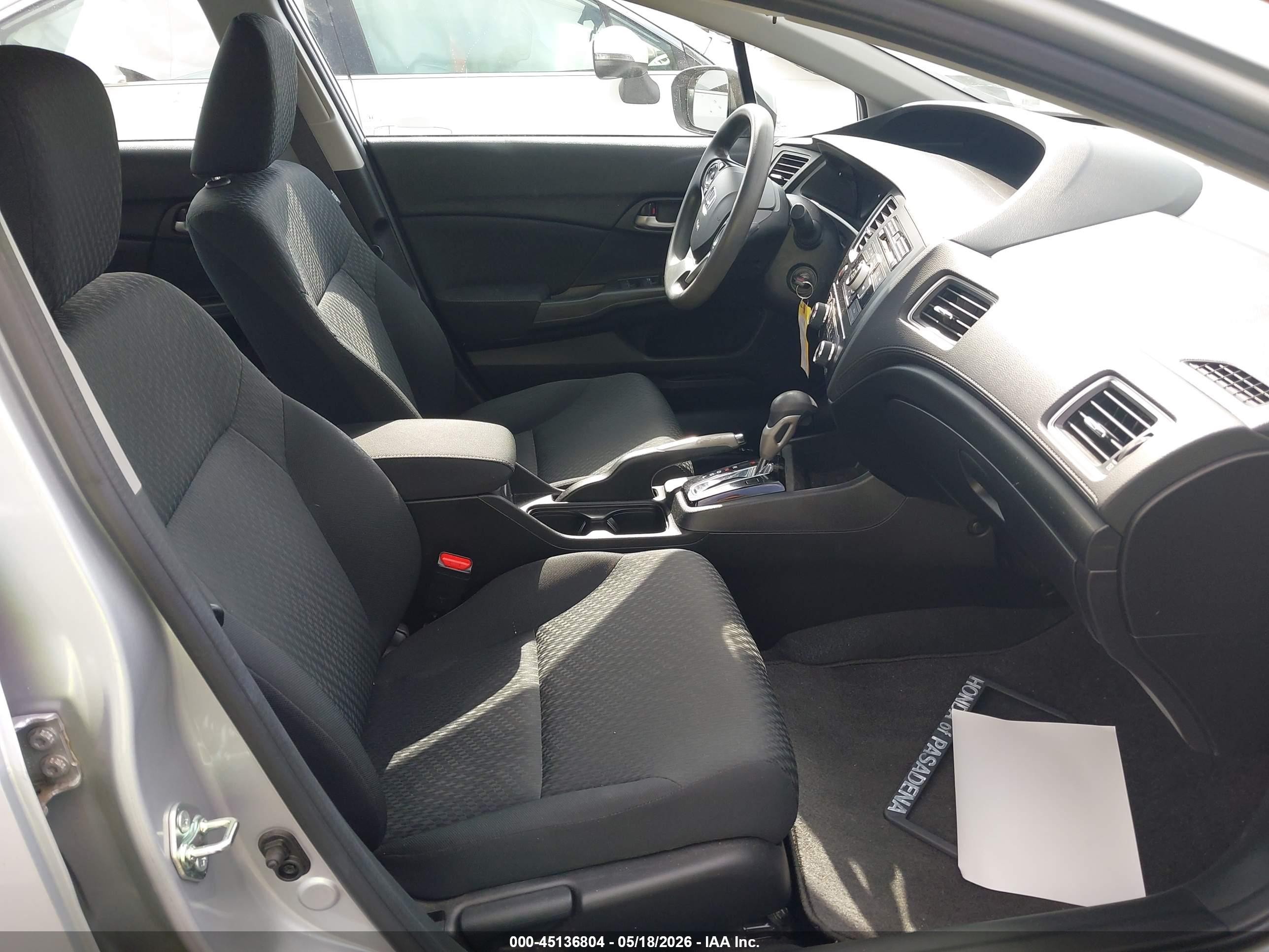 2015 Honda Civic Lx Silver vin: 2HGFB2F55FH525841