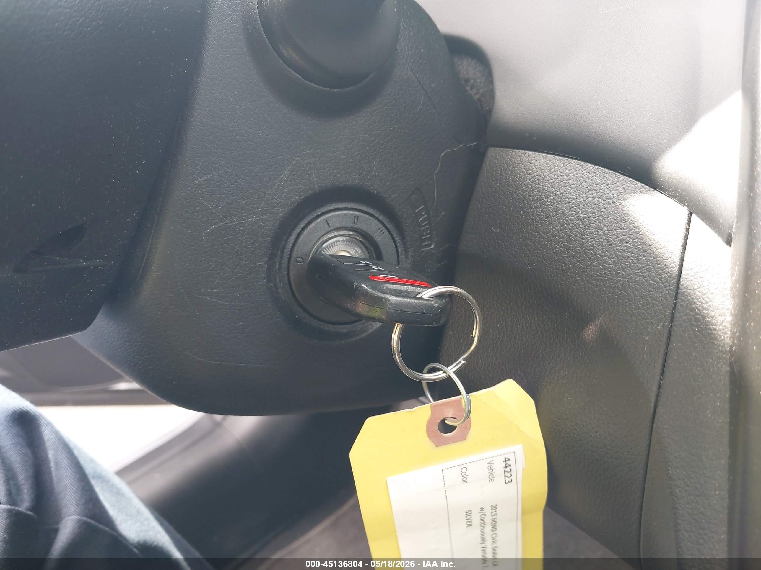 2015 Honda Civic Lx Silver vin: 2HGFB2F55FH525841