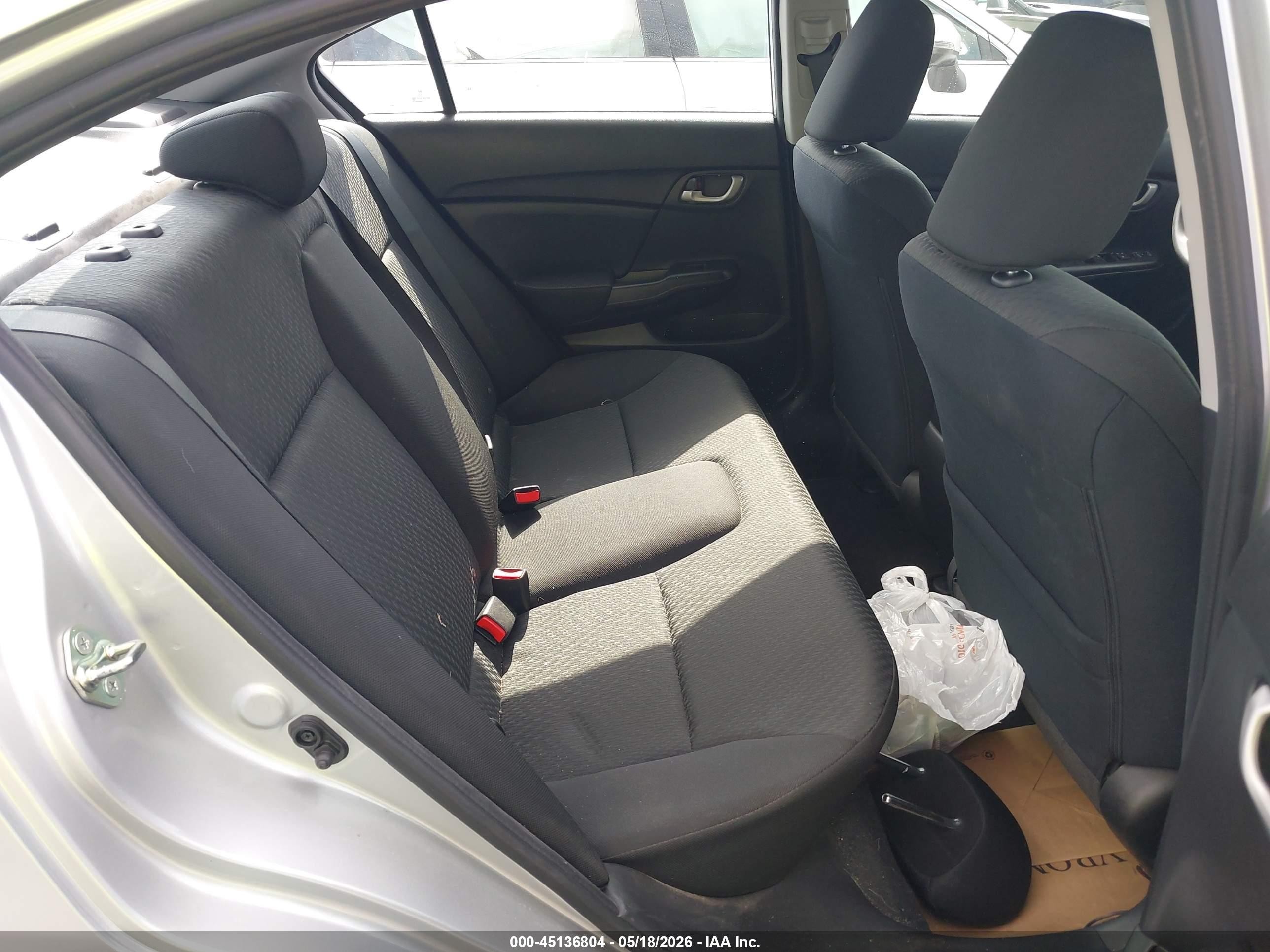 2015 Honda Civic Lx Silver vin: 2HGFB2F55FH525841