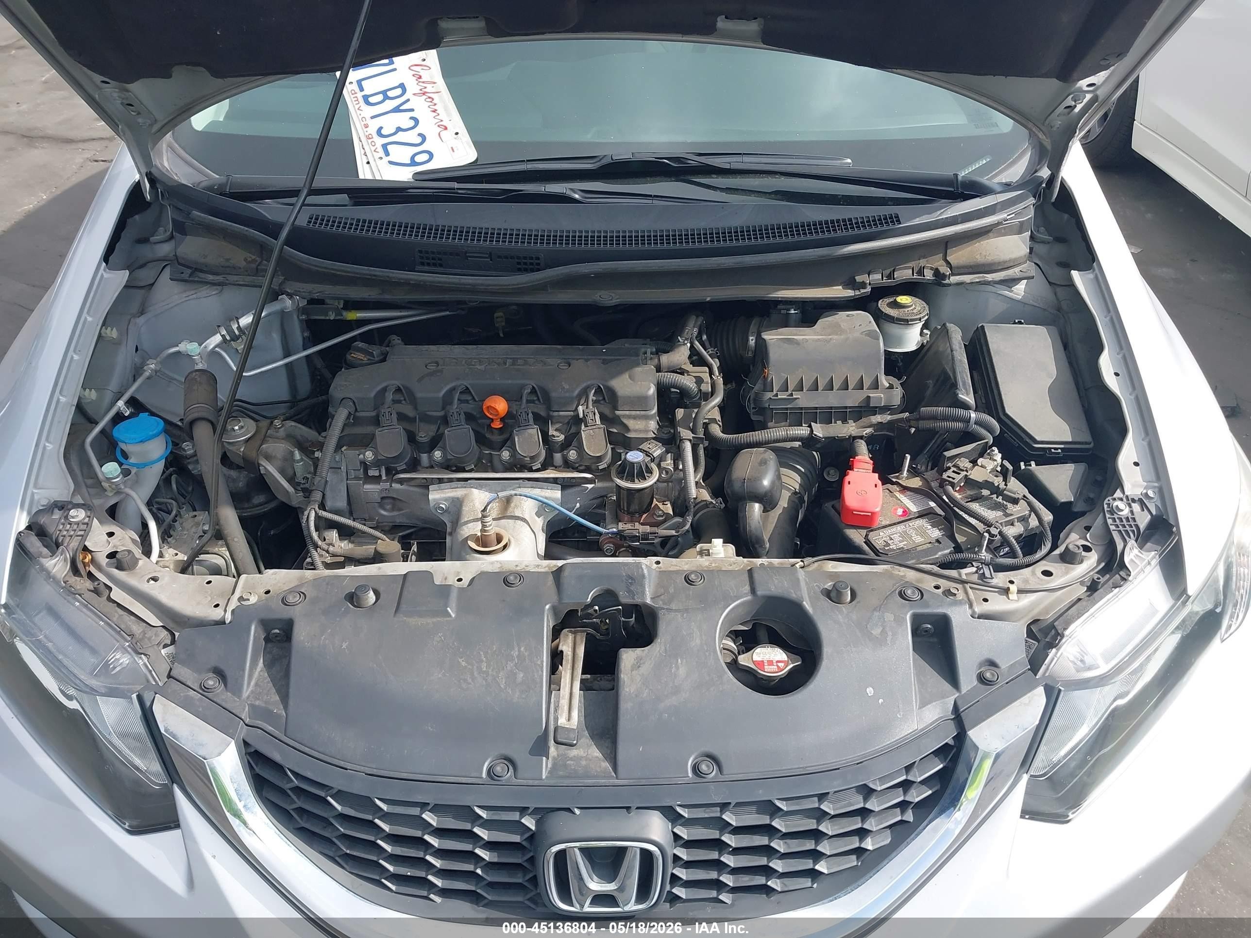 2015 Honda Civic Lx Silver vin: 2HGFB2F55FH525841