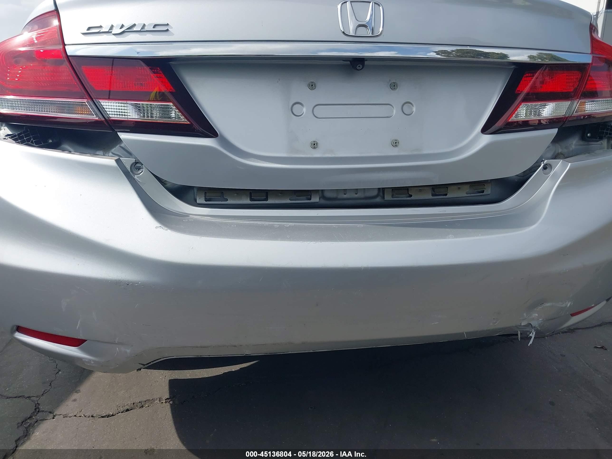 2015 Honda Civic Lx Silver vin: 2HGFB2F55FH525841