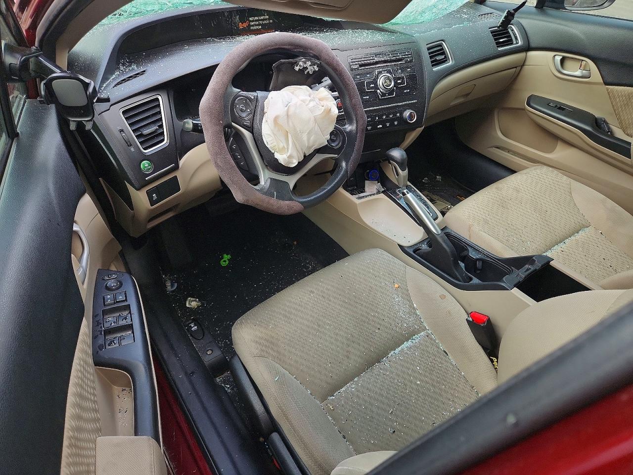 2015 Honda Civic Lx Burgundy vin: 2HGFB2F55FH528867