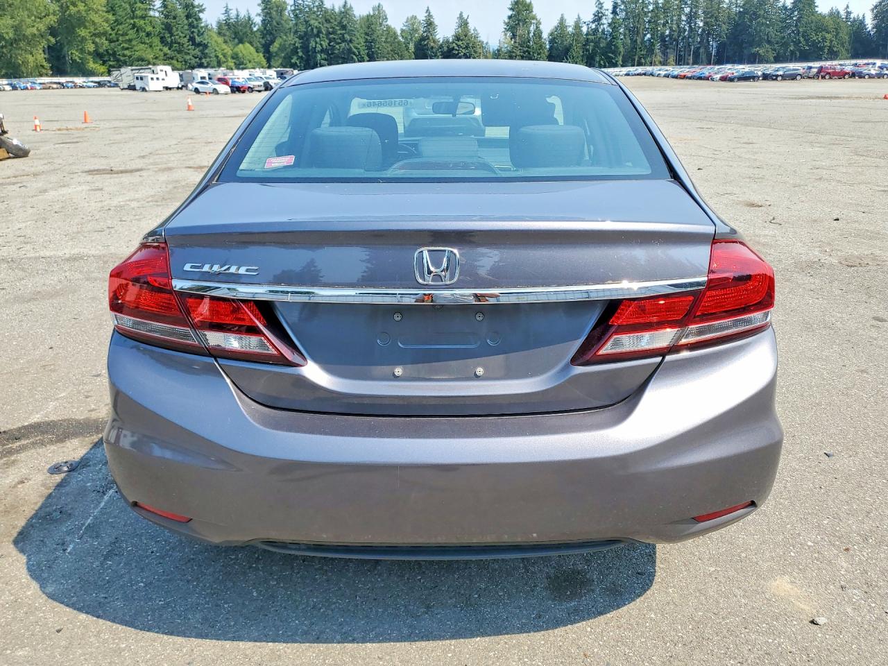 2015 Honda Civic Lx Gray vin: 2HGFB2F55FH529677