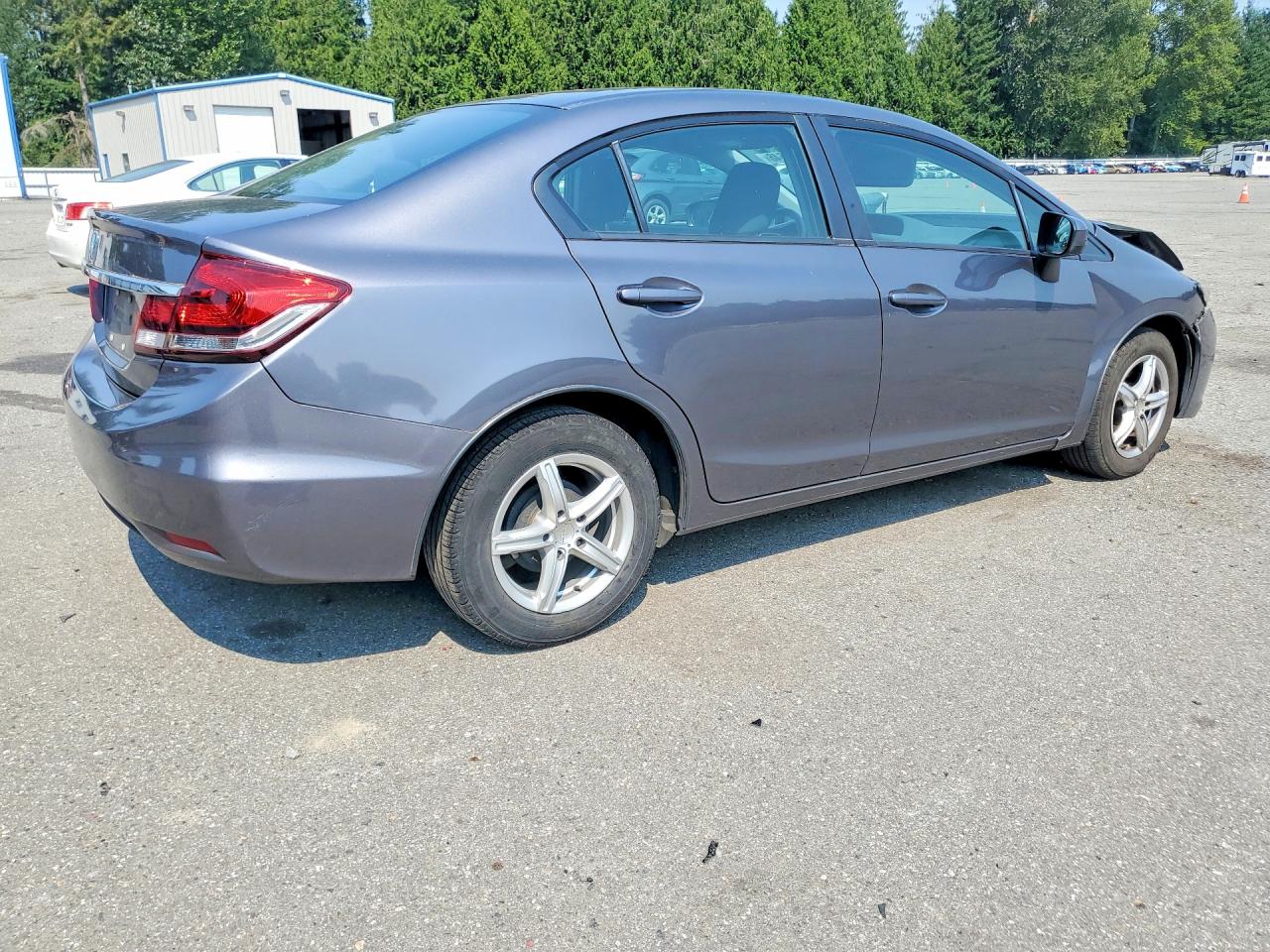 2015 Honda Civic Lx Gray vin: 2HGFB2F55FH529677