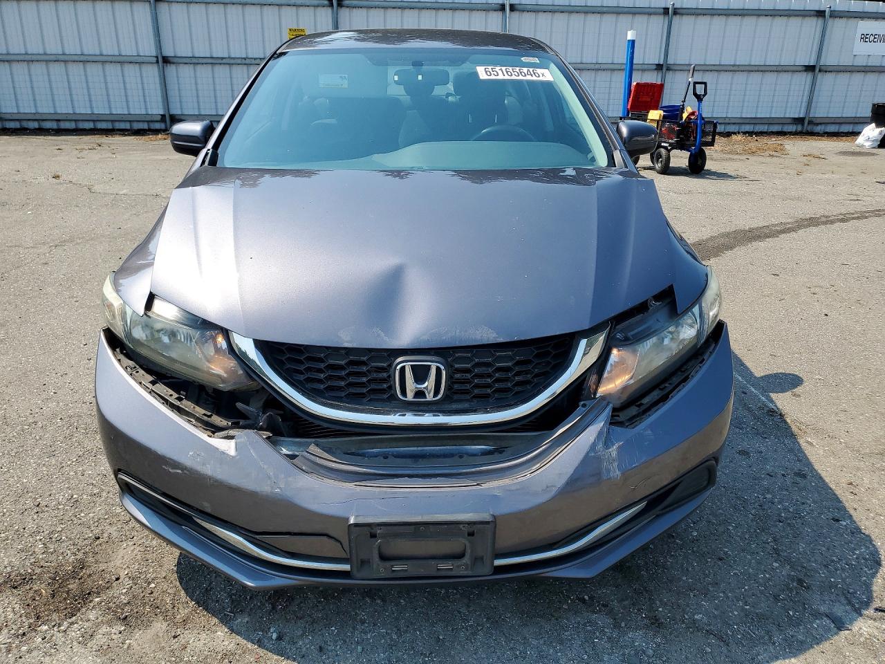 2015 Honda Civic Lx Gray vin: 2HGFB2F55FH529677
