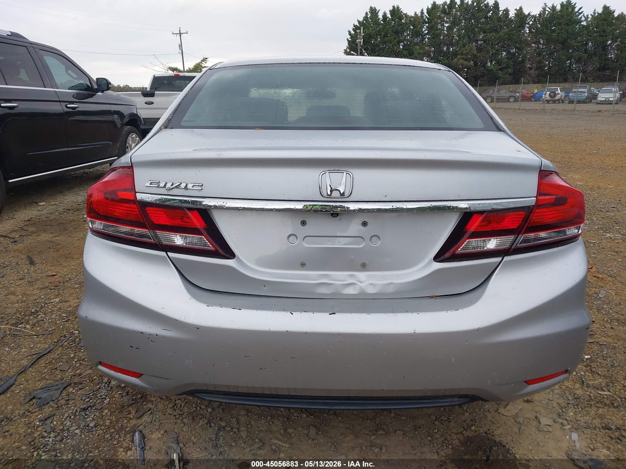 2015 Honda Civic Lx Серебряный vin: 2HGFB2F55FH545569