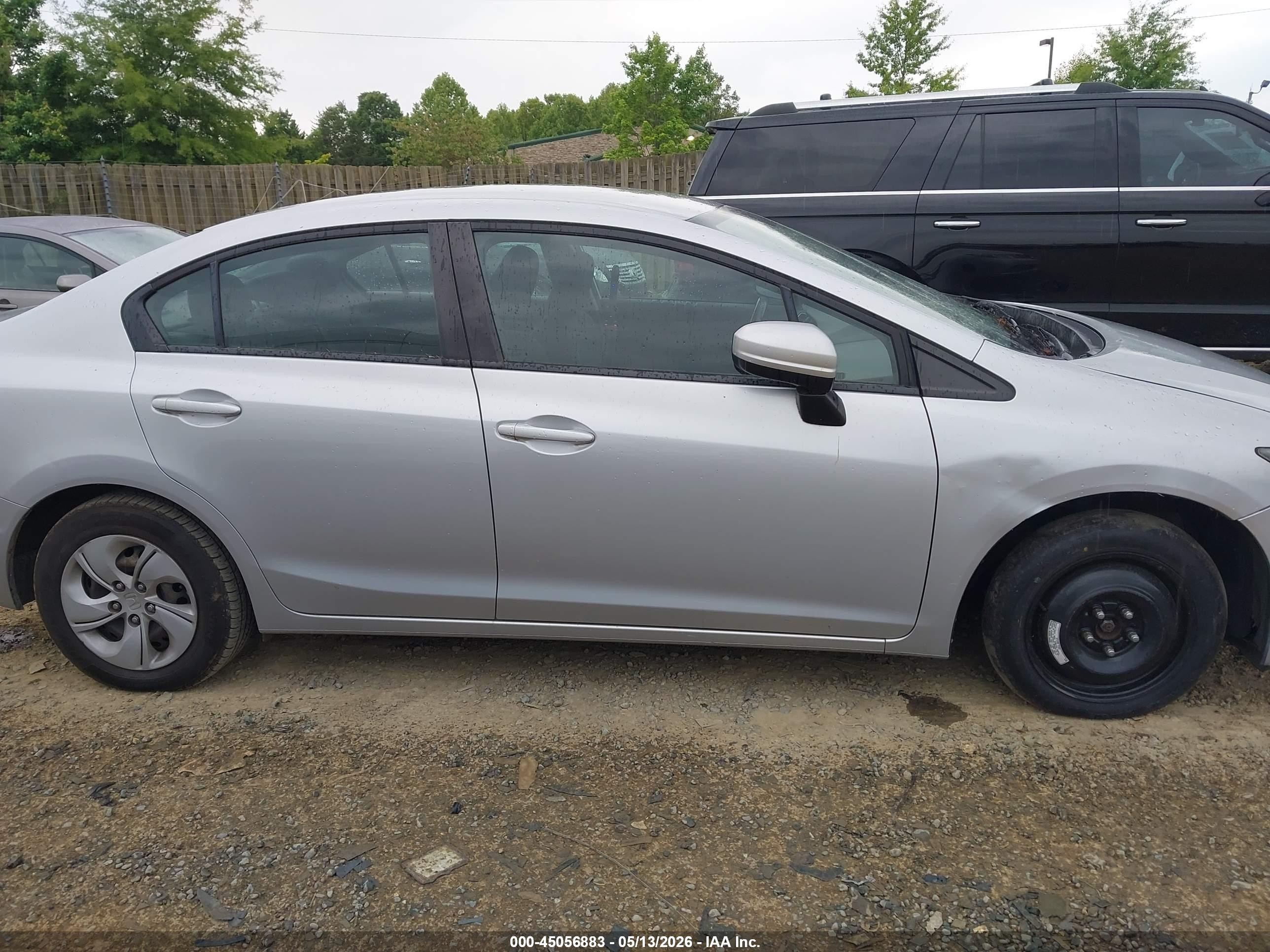 2015 Honda Civic Lx Серебряный vin: 2HGFB2F55FH545569