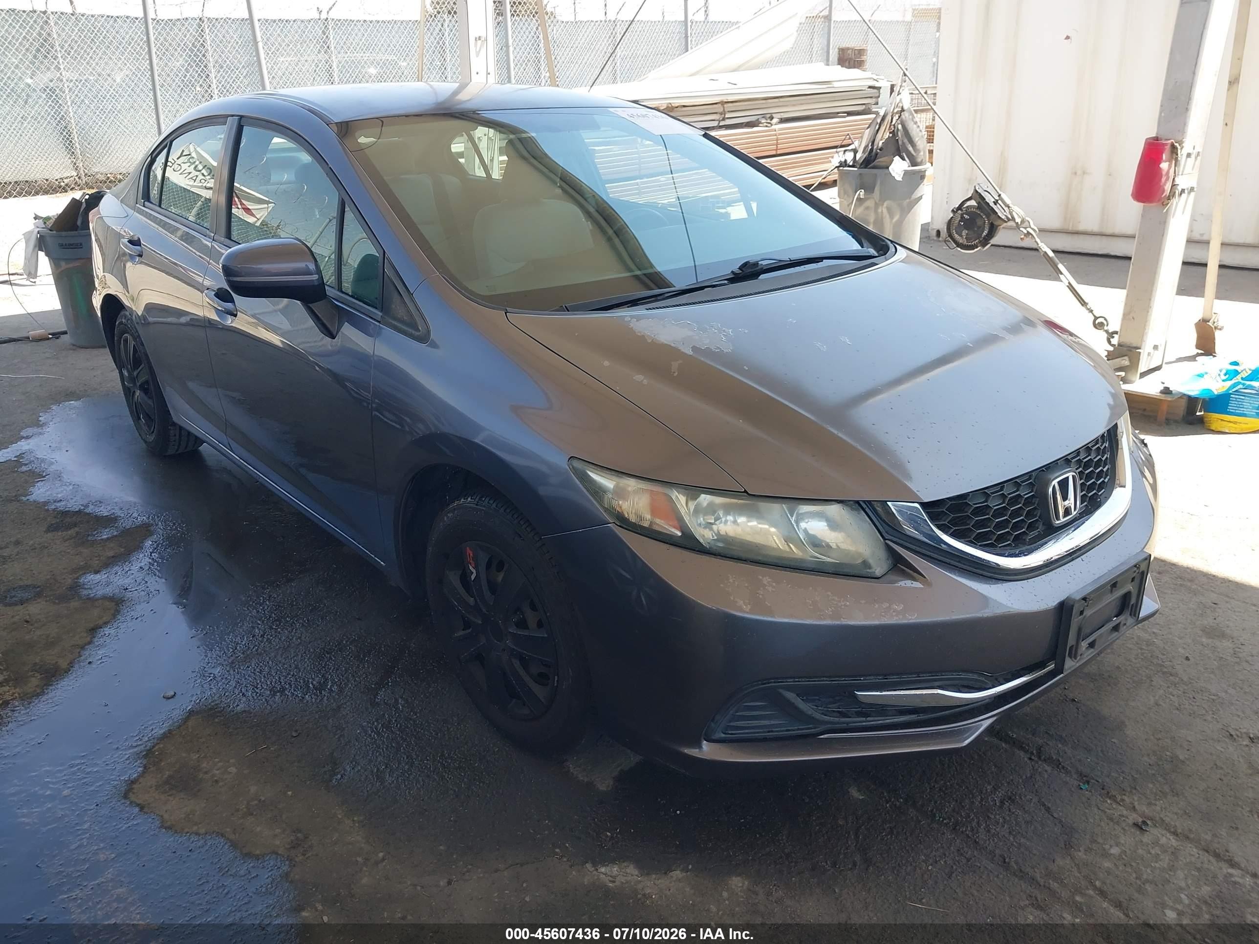2015 Honda Civic Lx Gray vin: 2HGFB2F55FH546866
