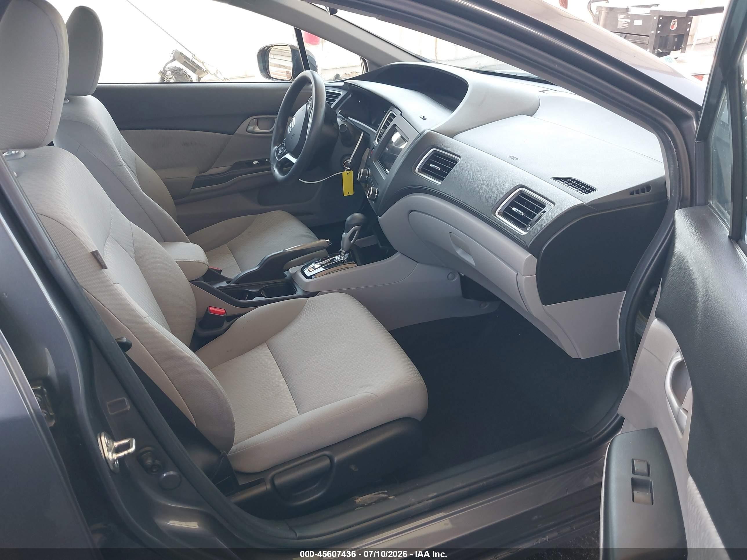 2015 Honda Civic Lx Gray vin: 2HGFB2F55FH546866