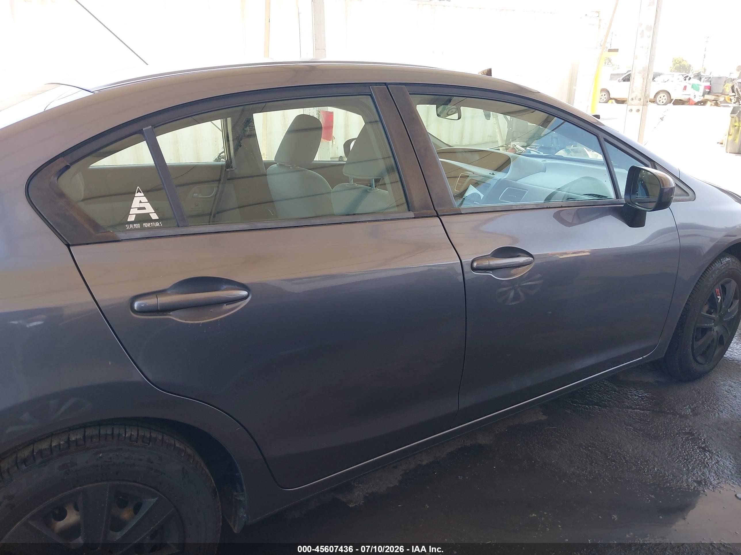 2015 Honda Civic Lx Gray vin: 2HGFB2F55FH546866