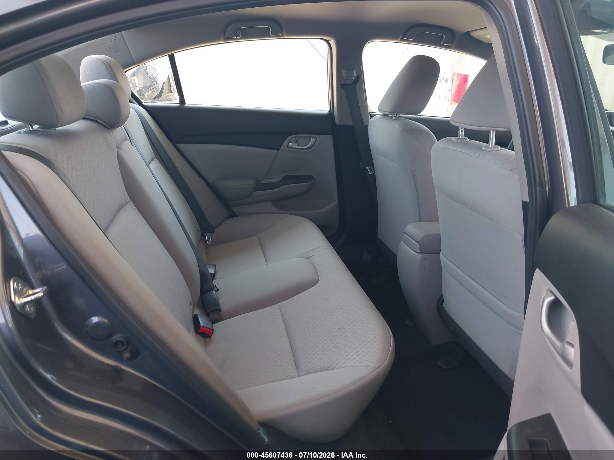 2015 Honda Civic Lx Gray vin: 2HGFB2F55FH546866