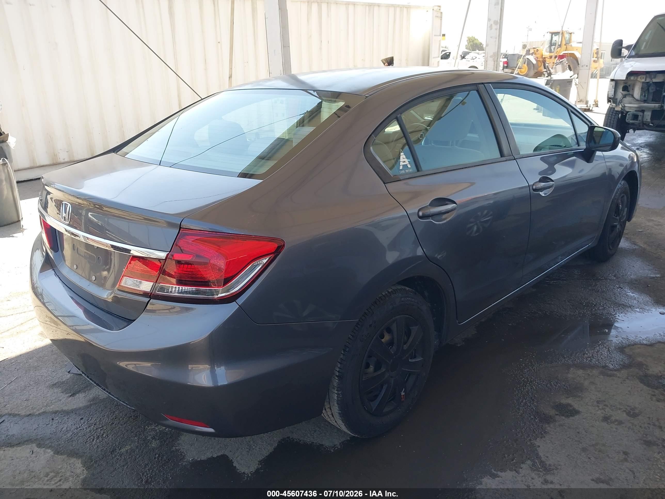 2015 Honda Civic Lx Gray vin: 2HGFB2F55FH546866