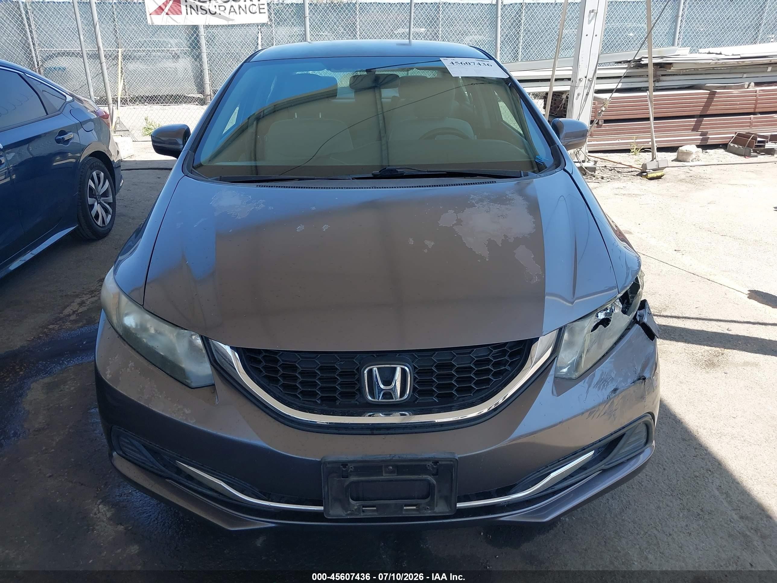2015 Honda Civic Lx Gray vin: 2HGFB2F55FH546866