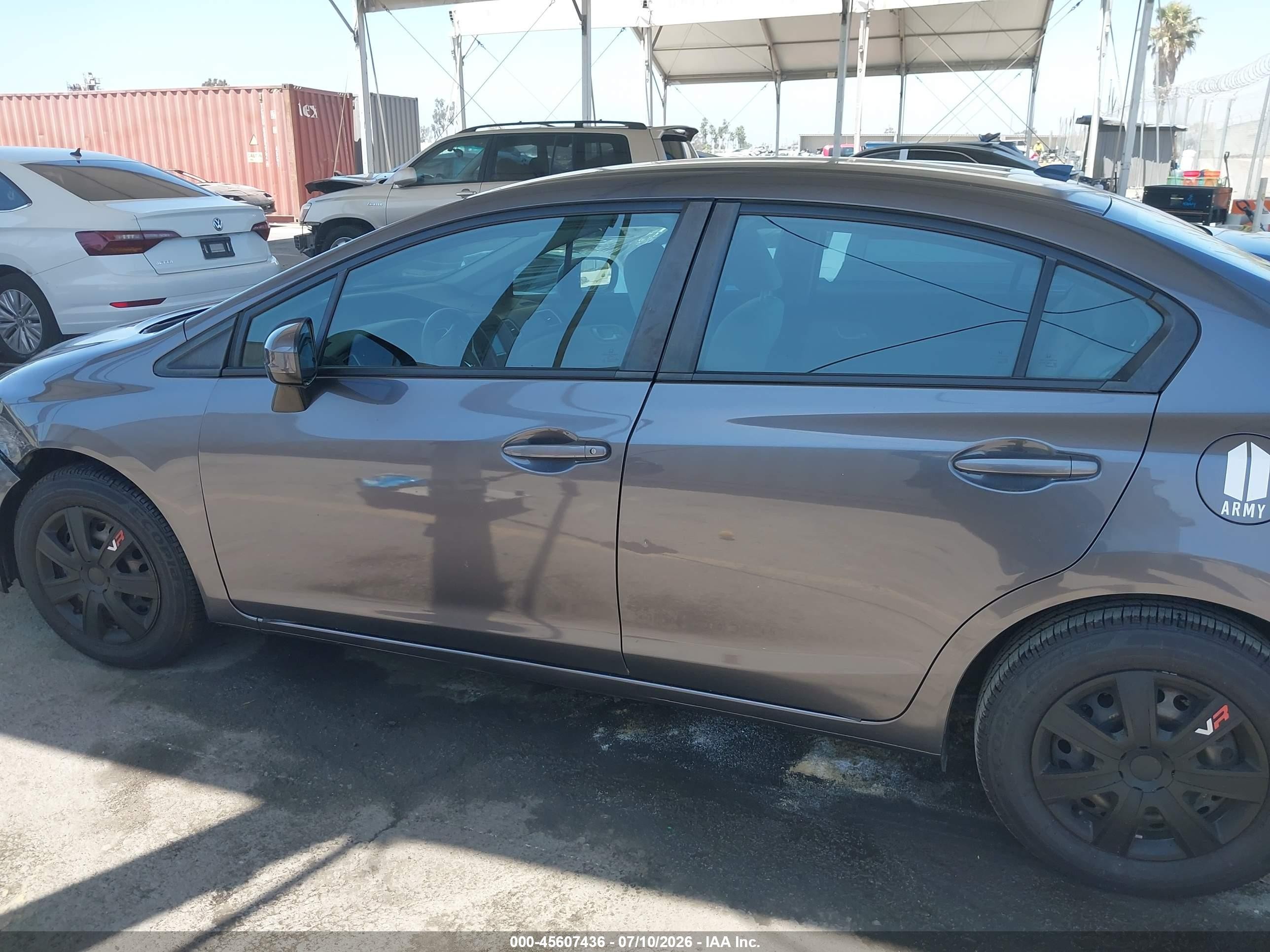 2015 Honda Civic Lx Gray vin: 2HGFB2F55FH546866