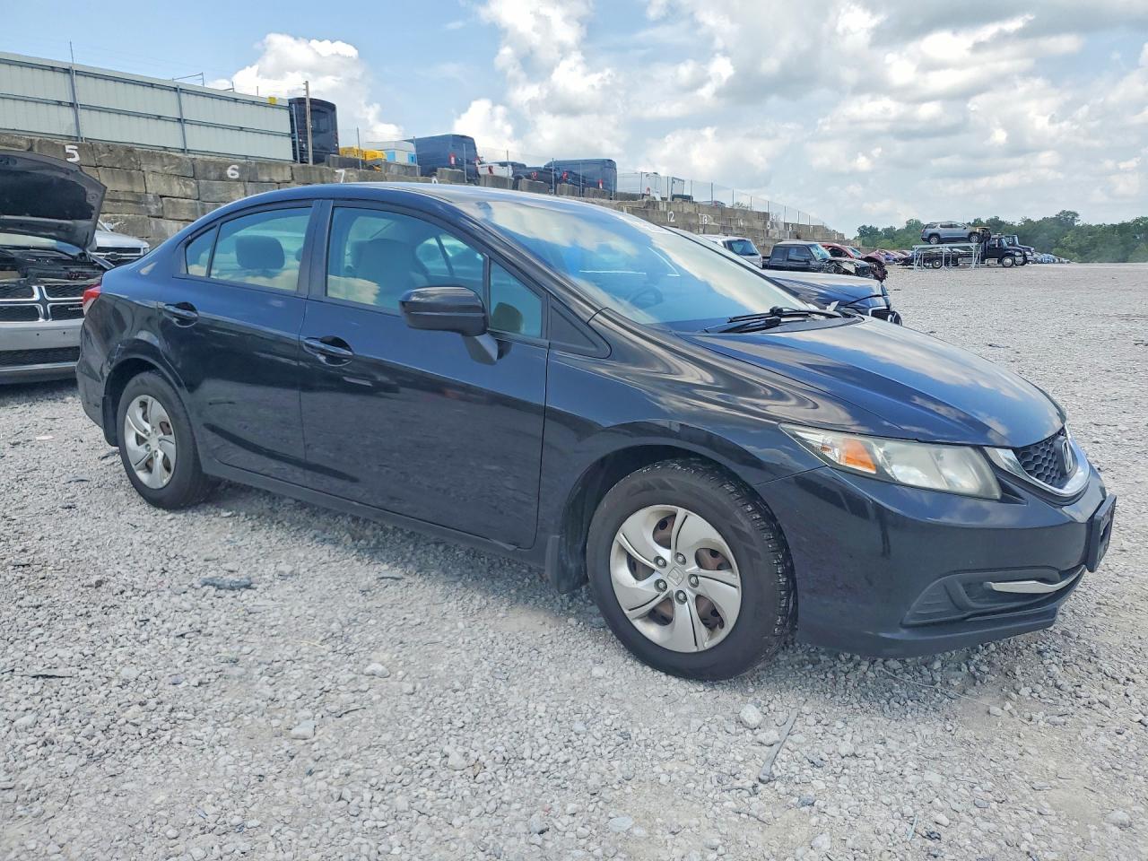 2015 Honda Civic Lx Black vin: 2HGFB2F55FH564624