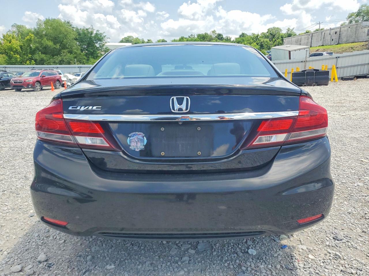 2015 Honda Civic Lx Black vin: 2HGFB2F55FH564624