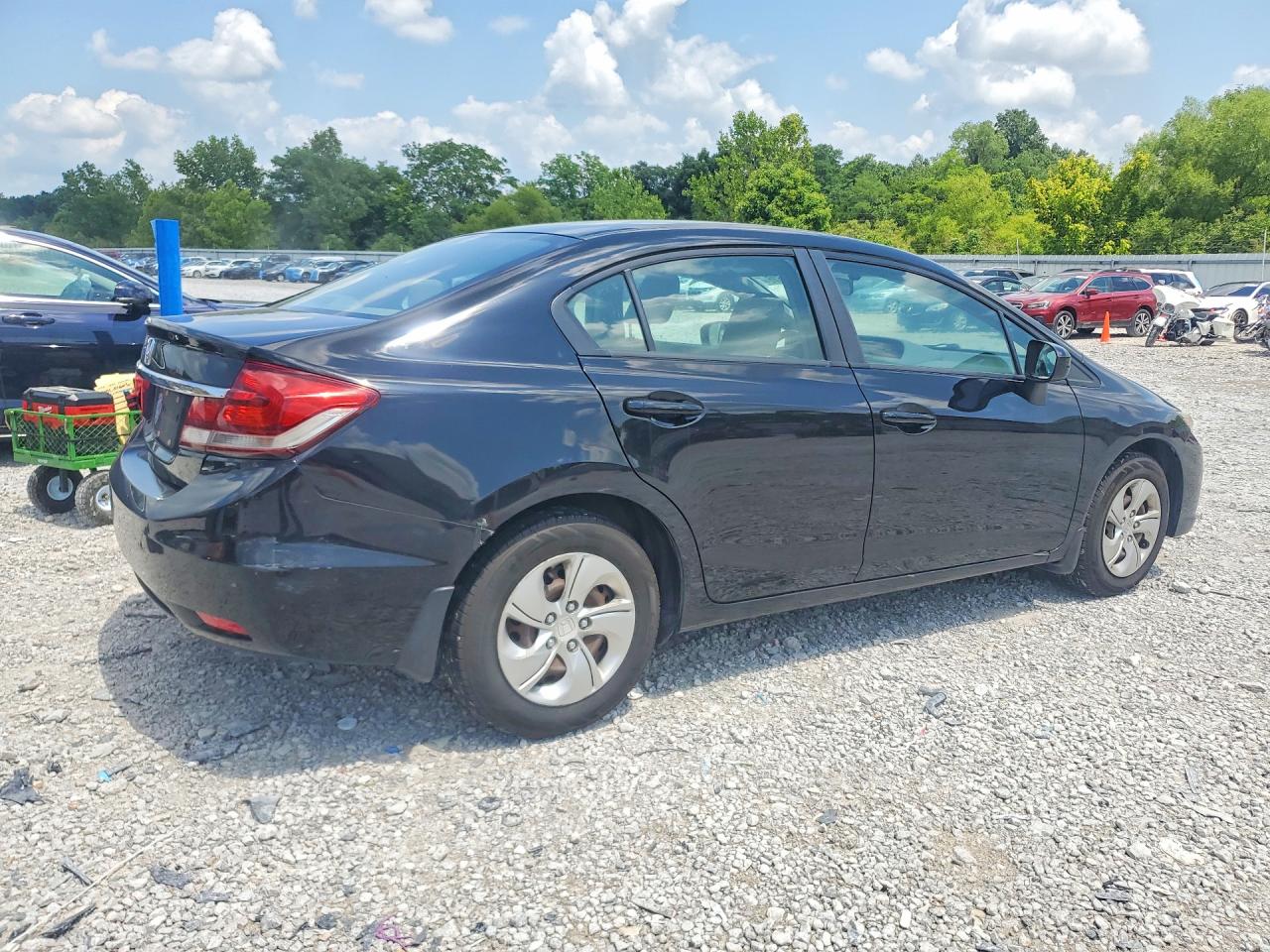 2015 Honda Civic Lx Black vin: 2HGFB2F55FH564624