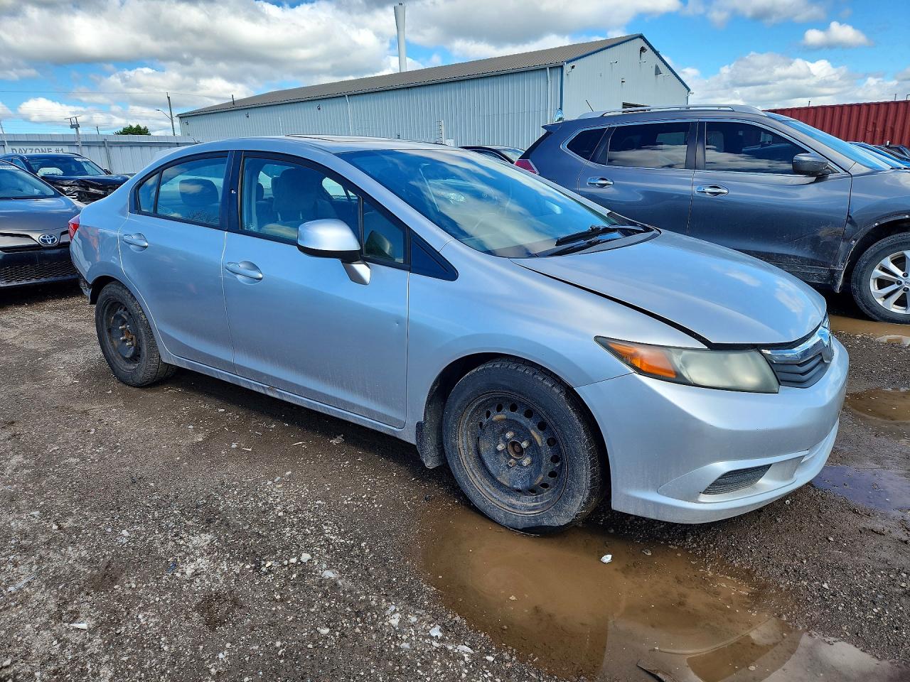 2012 Honda Civic Lx Silver vin: 2HGFB2F56CH011752
