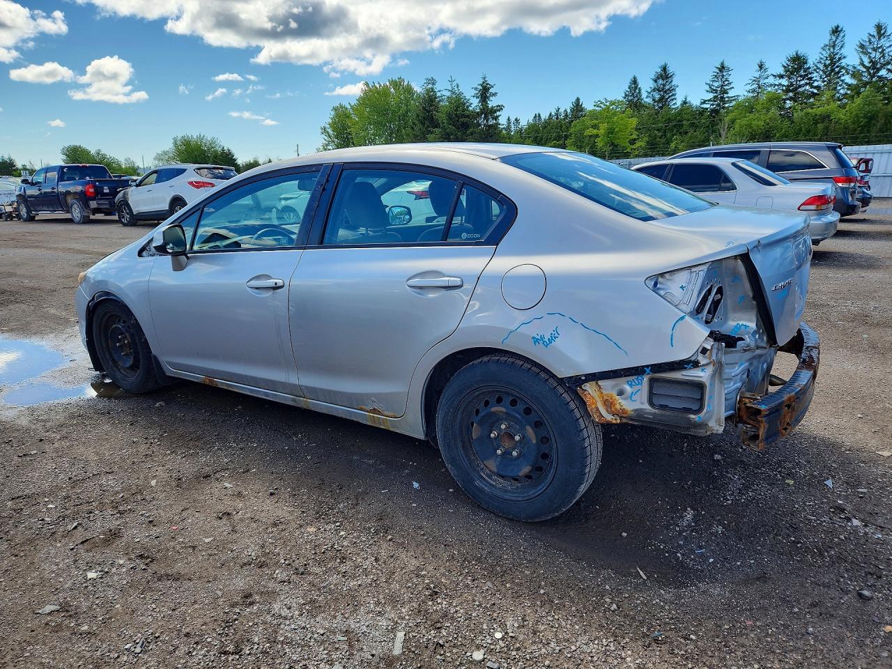 2012 Honda Civic Lx Silver vin: 2HGFB2F56CH011752