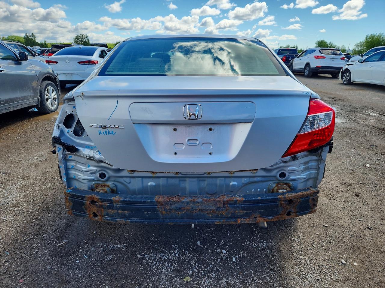 2012 Honda Civic Lx Silver vin: 2HGFB2F56CH011752