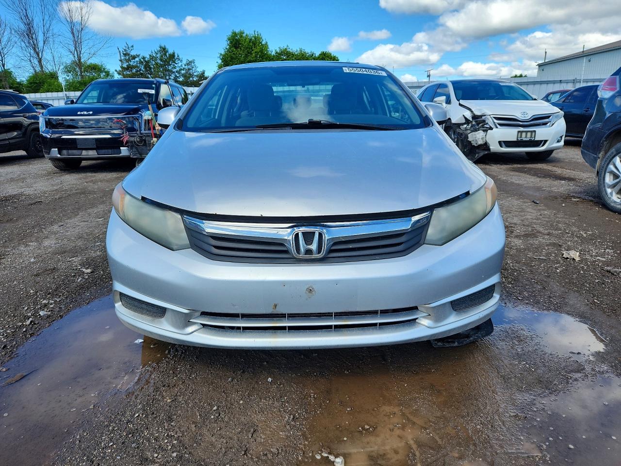 2012 Honda Civic Lx Silver vin: 2HGFB2F56CH011752