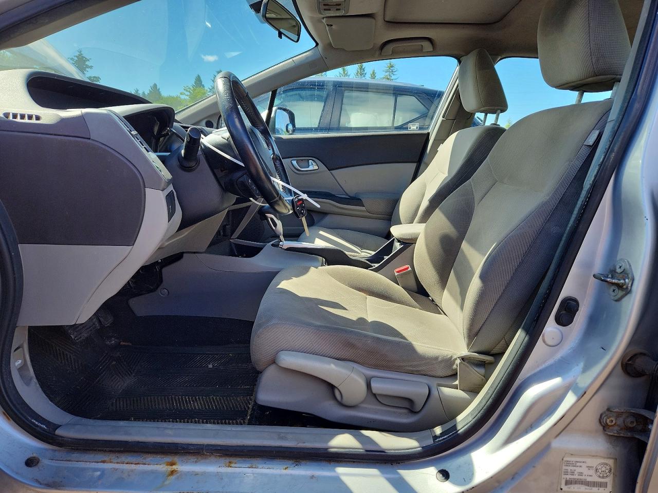 2012 Honda Civic Lx Silver vin: 2HGFB2F56CH011752