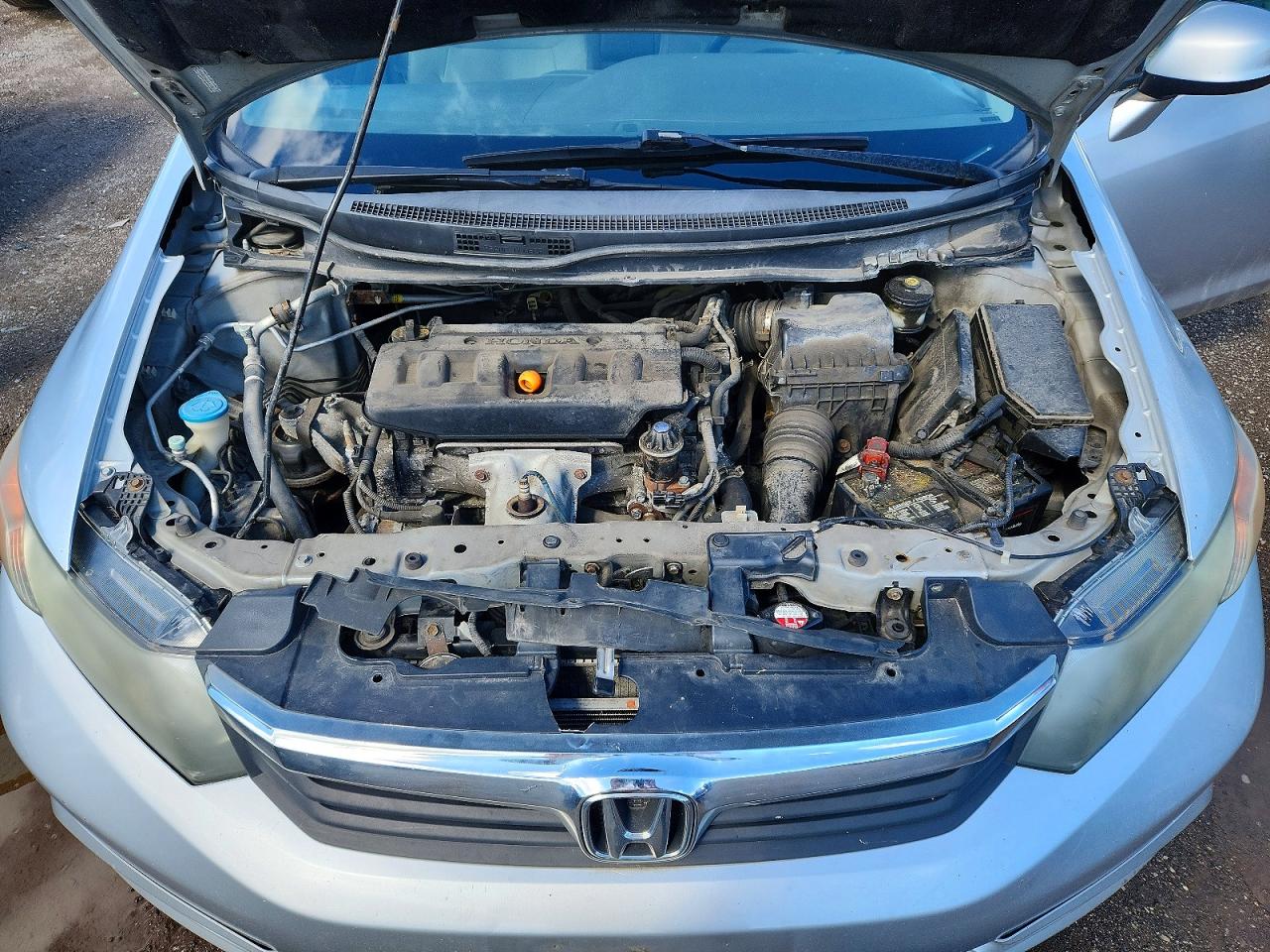2012 Honda Civic Lx Silver vin: 2HGFB2F56CH011752