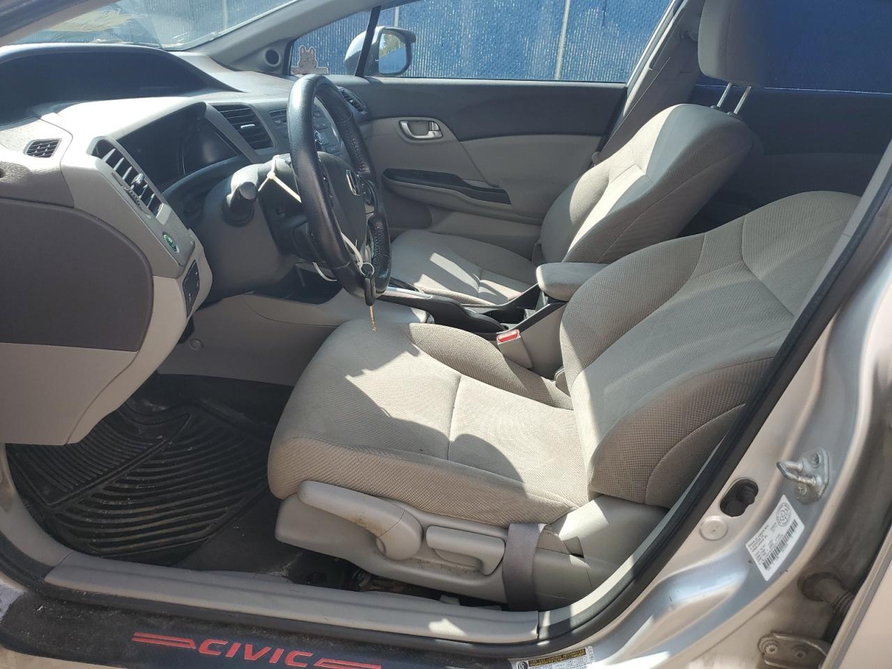 2012 Honda Civic Lx Gray vin: 2HGFB2F56CH103234