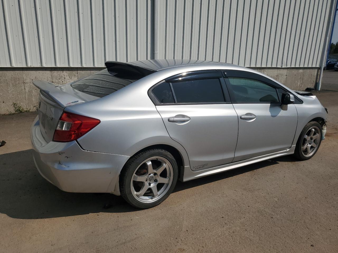 2012 Honda Civic Lx Gray vin: 2HGFB2F56CH103234