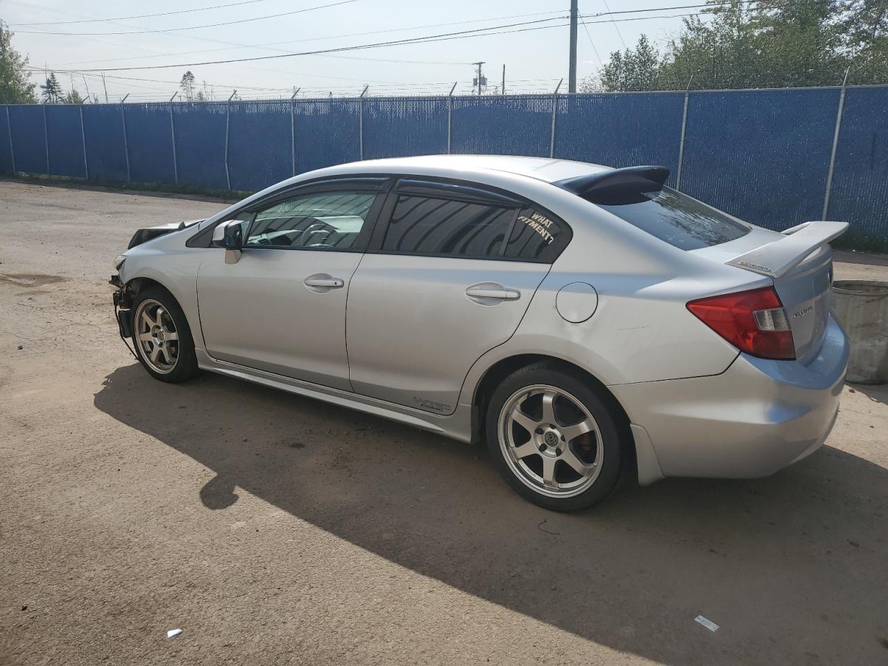 2012 Honda Civic Lx Gray vin: 2HGFB2F56CH103234