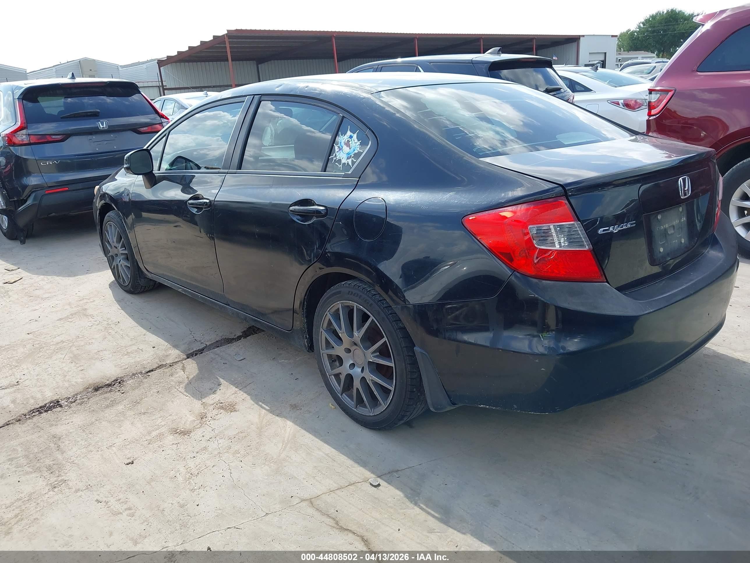 2012 Honda Civic Lx Black vin: 2HGFB2F56CH303496