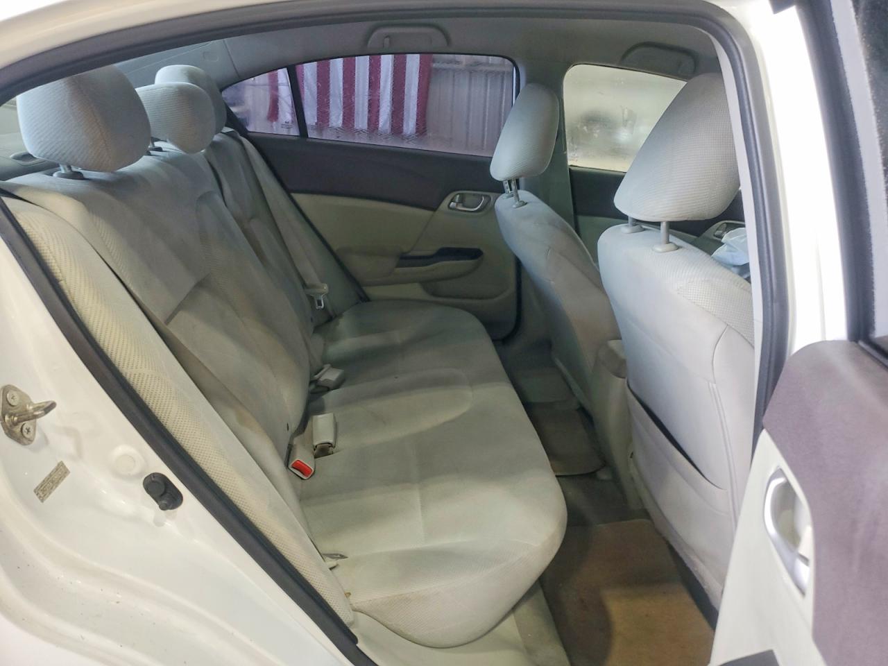 2012 Honda Civic Lx White vin: 2HGFB2F56CH314210