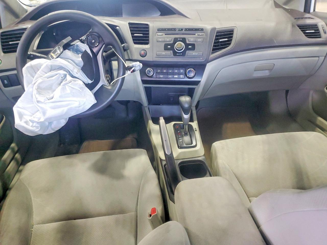 2012 Honda Civic Lx White vin: 2HGFB2F56CH314210