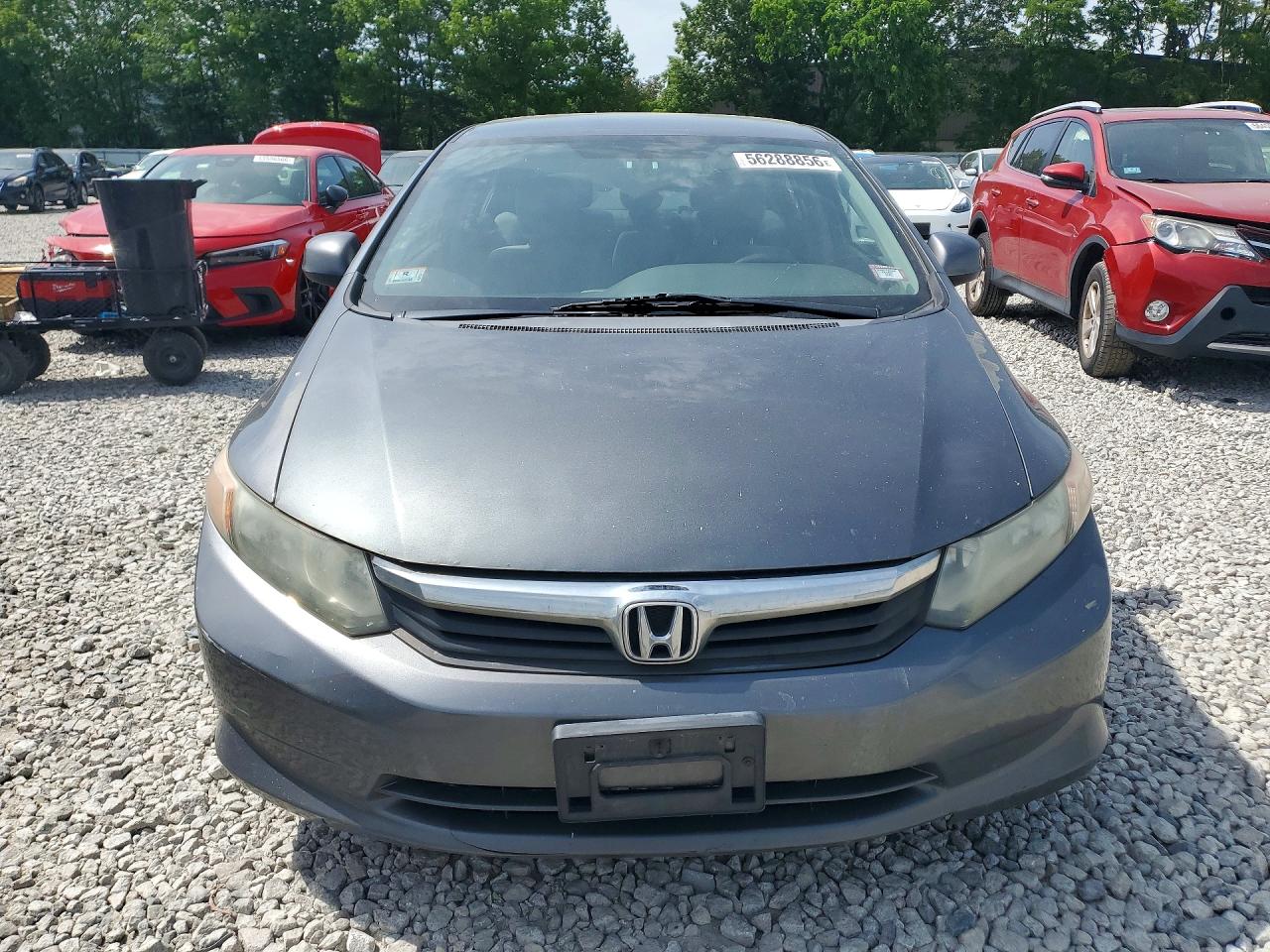 2012 Honda Civic Lx Серый vin: 2HGFB2F56CH316524