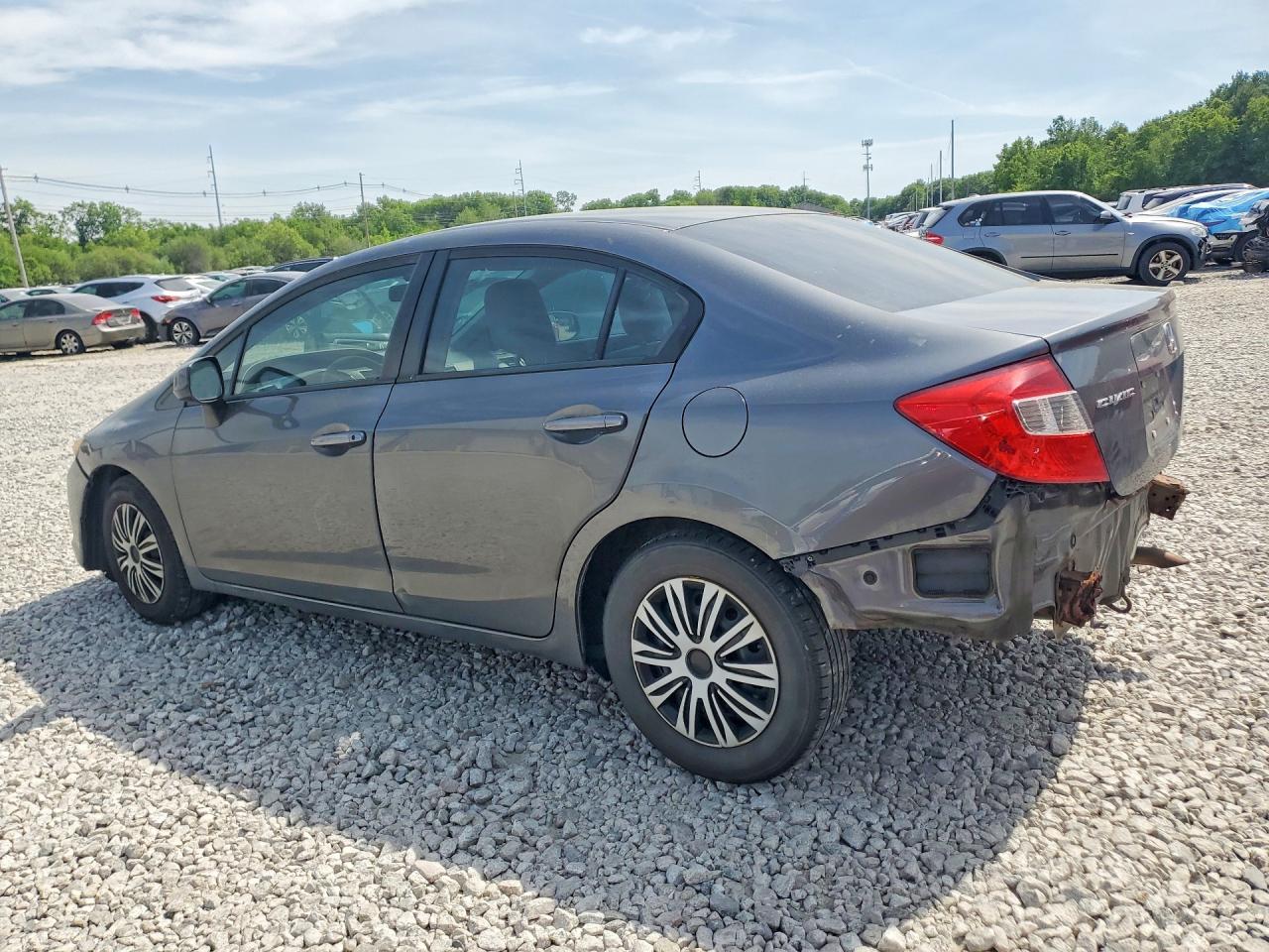 2012 Honda Civic Lx Серый vin: 2HGFB2F56CH316524