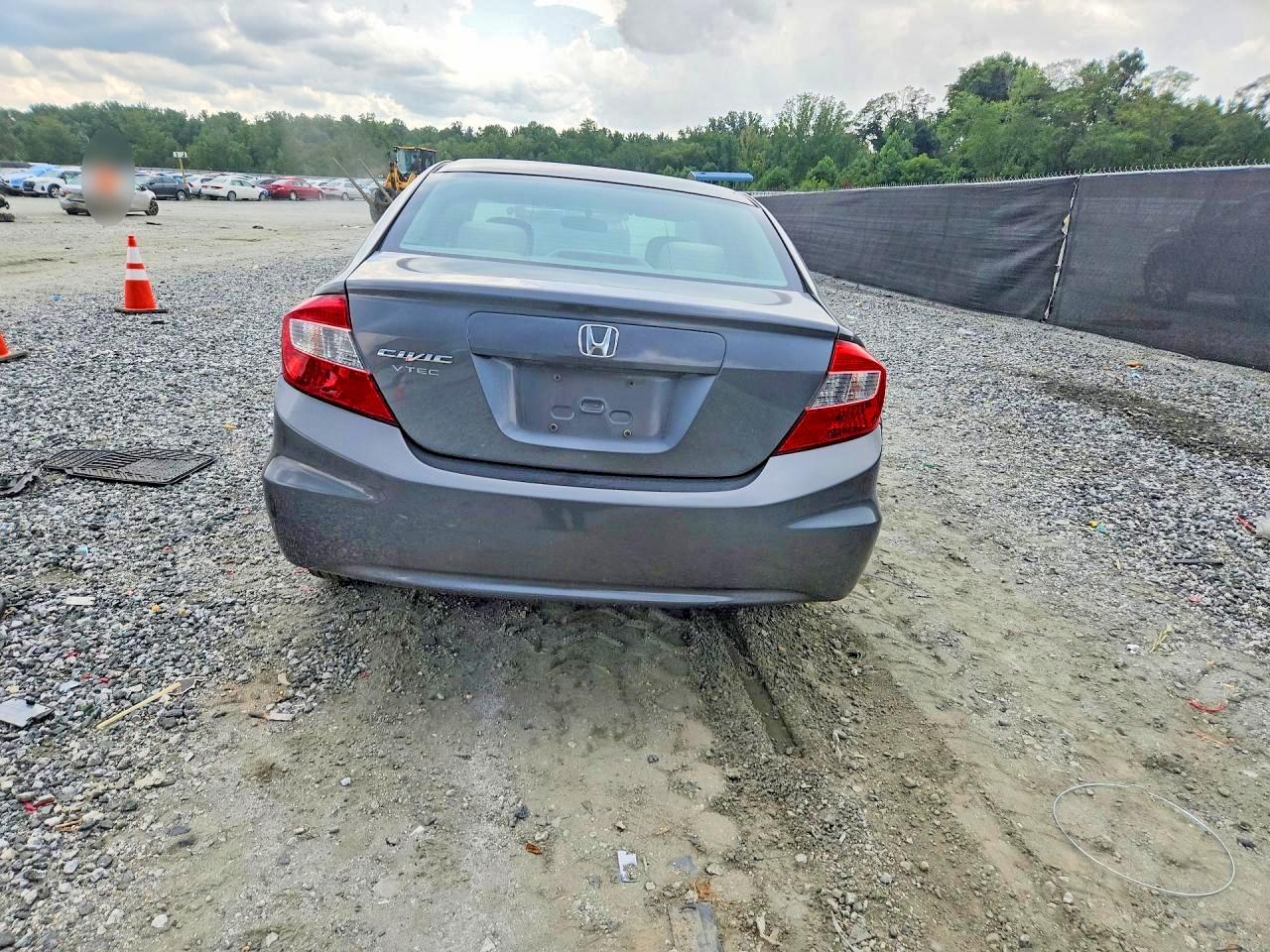 2012 Honda Civic Lx Gray vin: 2HGFB2F56CH317625