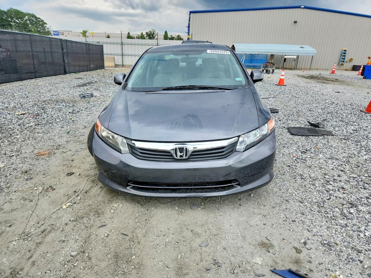 2012 Honda Civic Lx Gray vin: 2HGFB2F56CH317625
