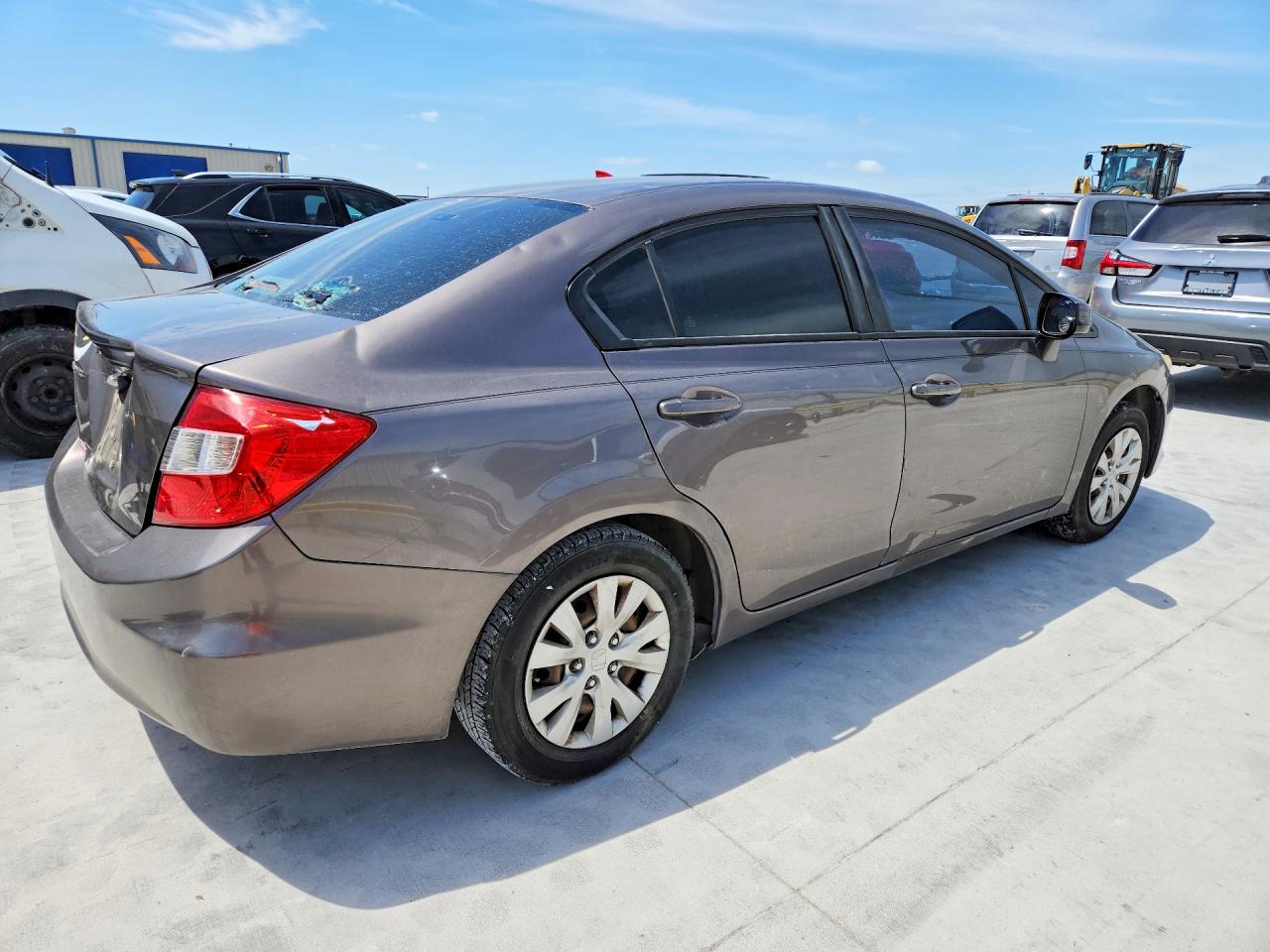 2012 Honda Civic Gray vin: 2HGFB2F56CH516528