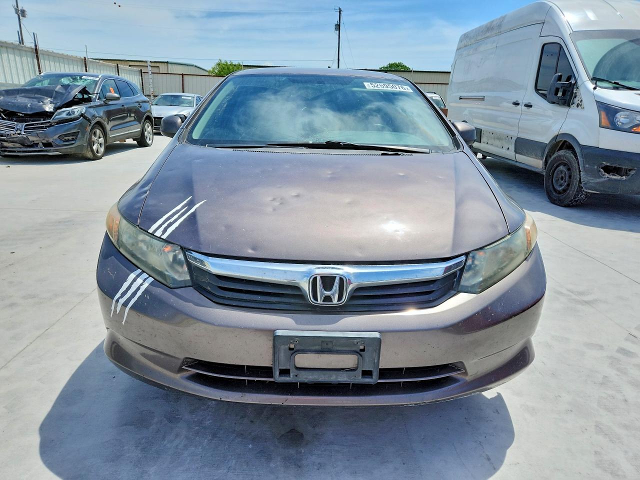 2012 Honda Civic Gray vin: 2HGFB2F56CH516528
