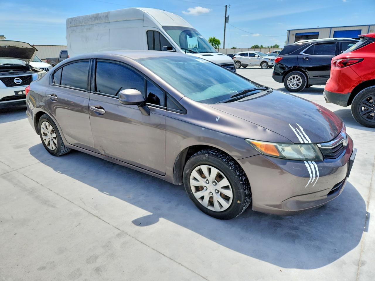 2012 Honda Civic Gray vin: 2HGFB2F56CH516528