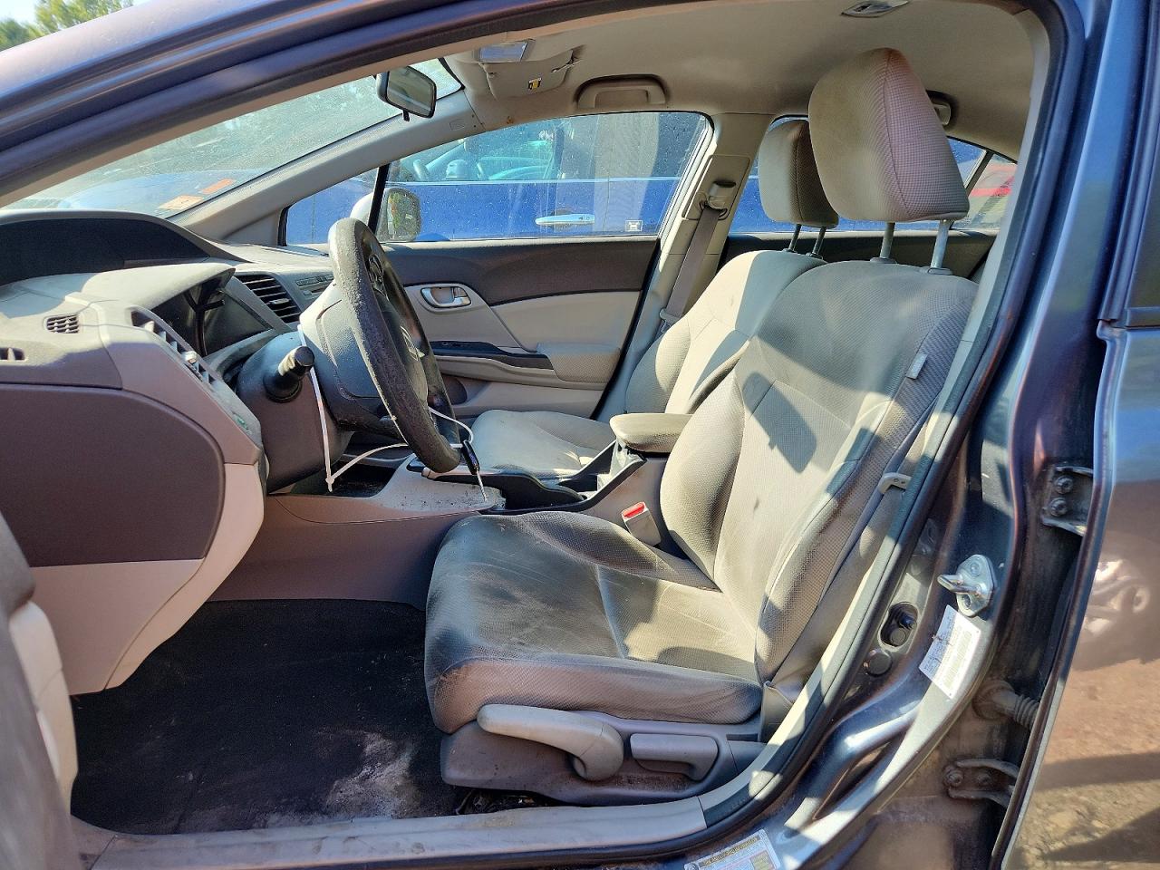 2012 Honda Civic Lx Gray vin: 2HGFB2F56CH523608
