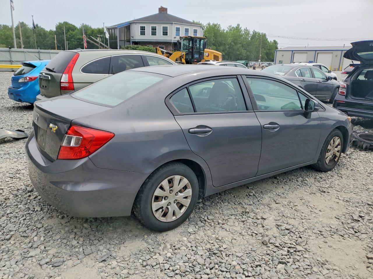 2012 Honda Civic Lx Gray vin: 2HGFB2F56CH523608