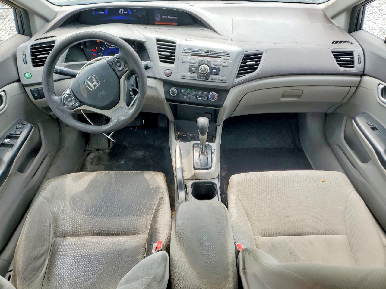 2012 Honda Civic Lx Gray vin: 2HGFB2F56CH523608
