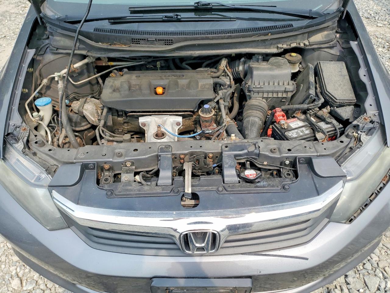 2012 Honda Civic Lx Gray vin: 2HGFB2F56CH523608